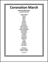 Coronation March Concert Band sheet music cover